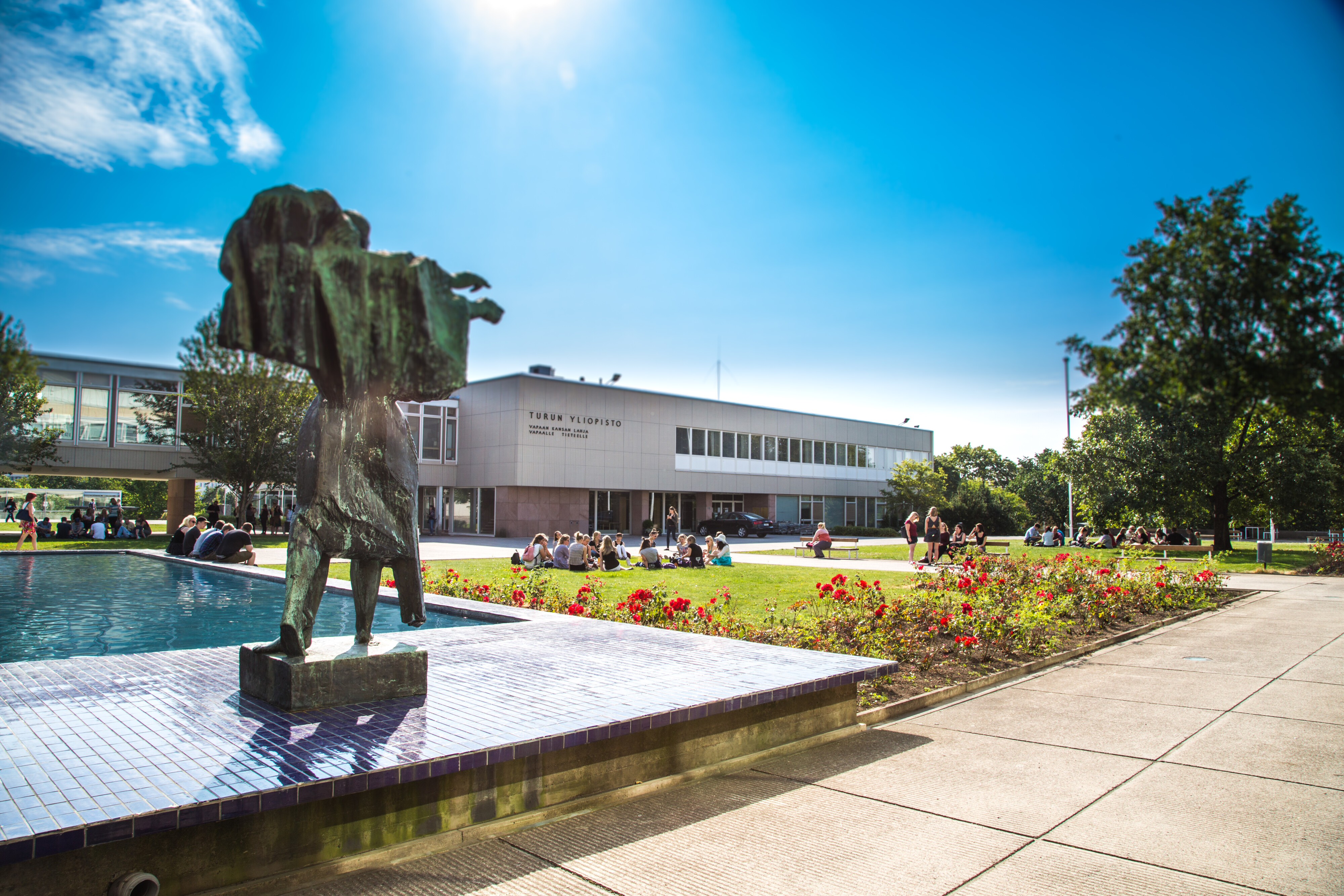University of Turku campus in summer